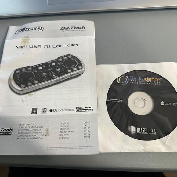 DJ Tech -Deckadance installation disk and user manual only - no controller - Picture 1 of 6